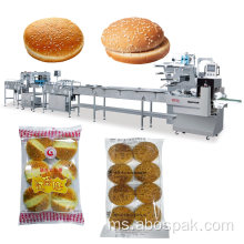 Barisan Pembungkusan Makanan untuk Hamburger Bun